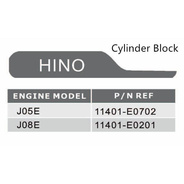 J05E Cylinder Block Excavator Engine Parts For Hino 11401 E0702