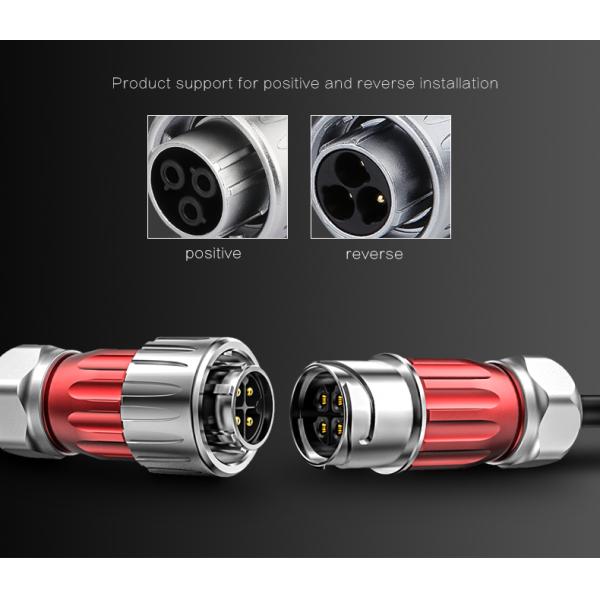 M24 Electrical 3 Pin Industrial Waterproof Power Connector IP68 Waterproof Connector