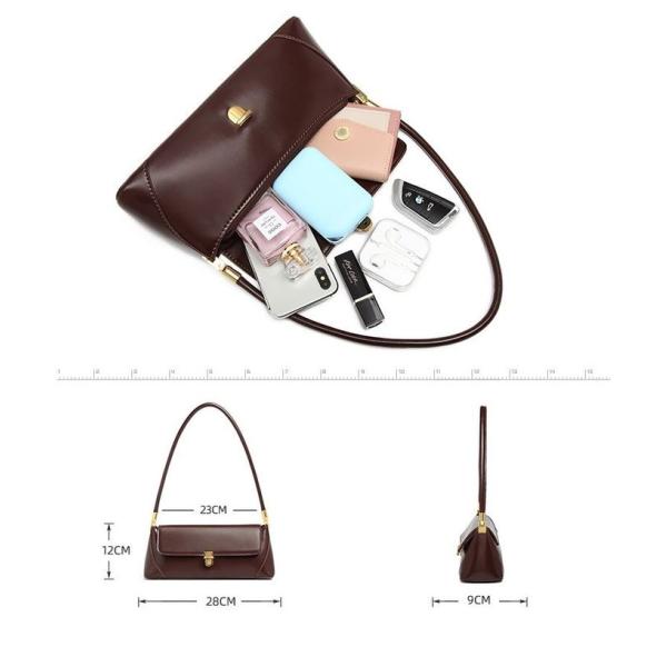 Women White Baguette Shape PU Leather Clutch Bag Pouch Handbag