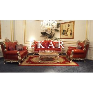 Cheap Italian Classic Luxury Living Room Set Canape Sofa wholesale