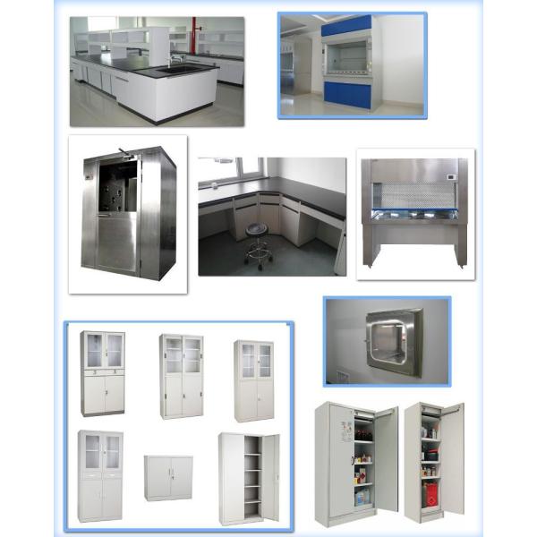 Hospital Reagent Cabinet Computer Lab Furniture Electrostatic Spraying Surface