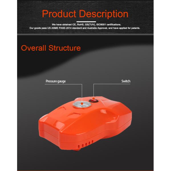 10A Car Tyre Inflator Pump , Portable Air Compressor Pump Digital Tire Inflator