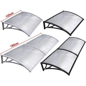 100x80 Waterproof Polycarbonate Window Awnings Brown Board Resisting Rain