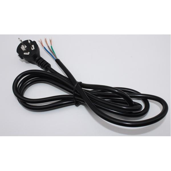 Hot sale BS 3 pin 10A AC Power Cable With Stripped 0.5m-10m OEM power cord