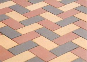Cheap Customized Red Clay Brick Pavers , Concrete Driveway Pavers Sintered / Extrusion wholesale