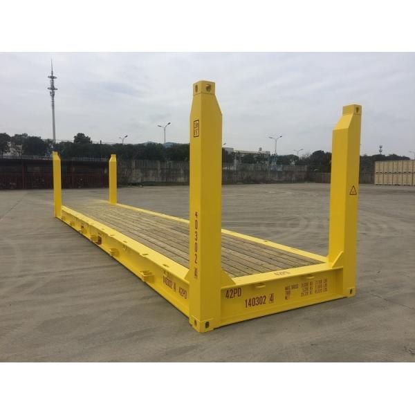 70 cbm Capacity 40' Fixed Corner Post Flat Rack Flatrack Shipping Container 500KGS Max Gross Weight