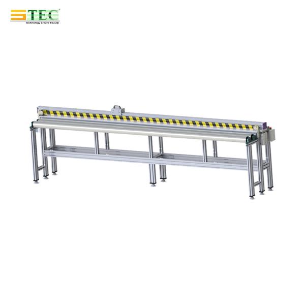 Multi Function Manual Roller Blind Fabric Cutting Table for Sunscreen / Blackout / Zebra Roller Blind Fabric