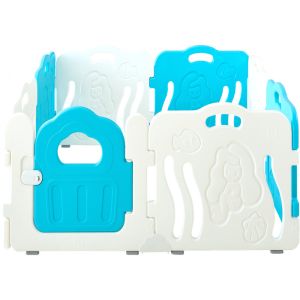 Cartoon Cute Mermaid Foldable Baby Playpen Plastic Children Fence