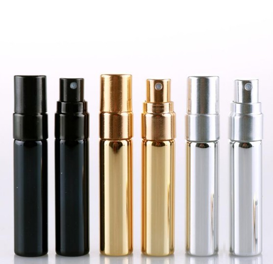5ml 10ml 15ml Empty Glass Perfume Bottles , Cosmetic Spray Bottle With Aluminum