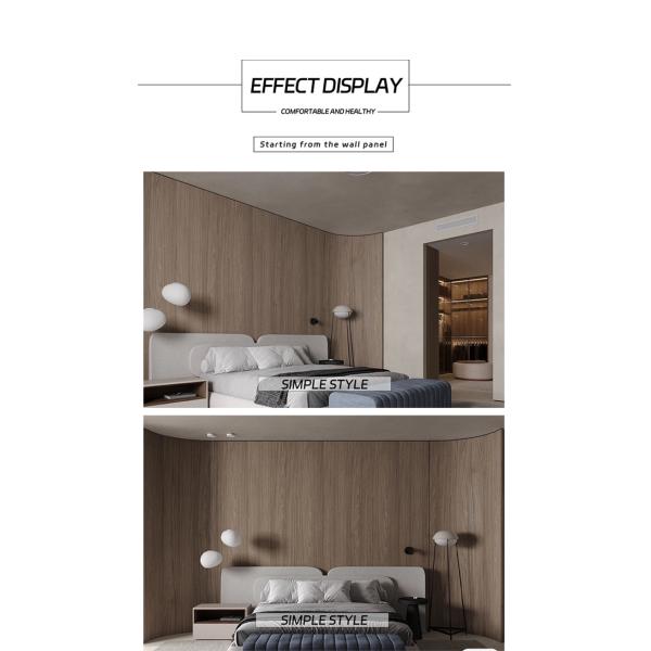 Flame Retardant Waterproof Thickness 8mm Bamboo Fiber Interior Wall Panels