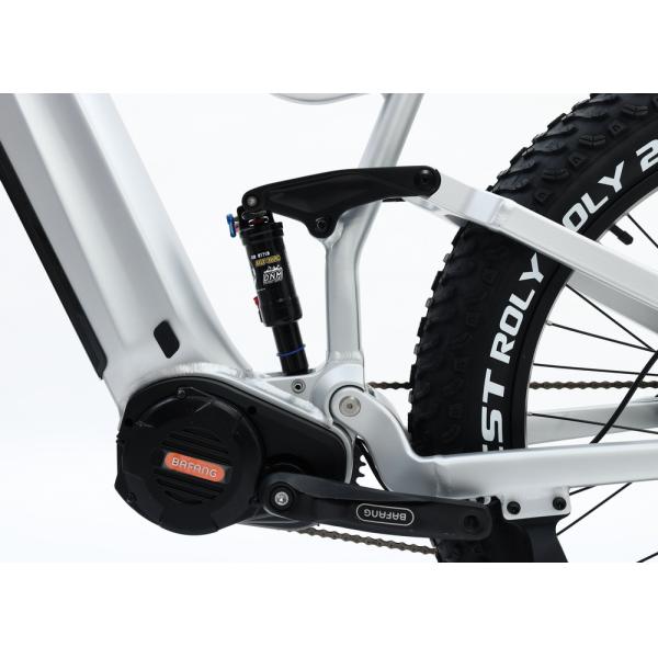 Alloy Suspension Frame Fat Tire Bike , Pedal Assist Fat Bike Mid Drive Motor