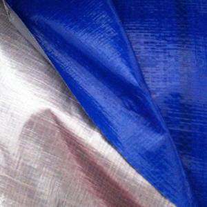 China China Supplier Stretch Plastic Waterproof Blue White PE Tarpaulin Fabric Rubber Tarps Price For Cover on sale