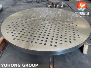 China ASTM A182 F316 Large Diameter Stainless Steel Forged Tube Sheet For Heat Exchanger on sale