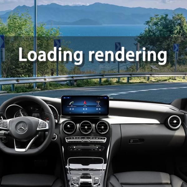 Android Car Radio fascia Plastic Frame Accessories For BENZ C/GLC 2015-2019 12.3inch/10.25inch with Wire Cable