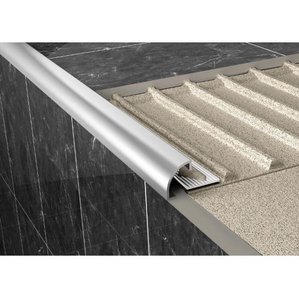 Inside Metal Strips Round Corner Ceramic Floor Tile Aluminum Mirror Edge Trim