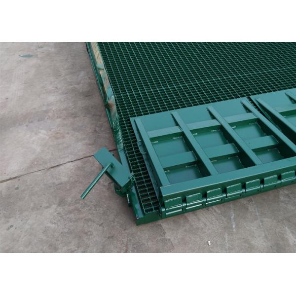 4 Legs Container / Truck Mobile Yard Loading Ramp 10 Ton With Hydraulic System