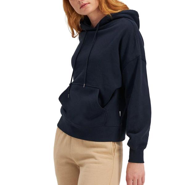 Custom Logo High Quality Soft 100% Cotton Sport Women's Sweatshirt Hoodies Pullover