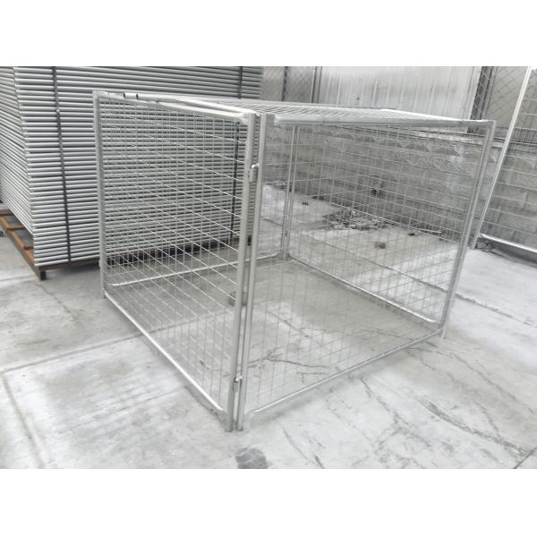 Pre Galvanized Wire Storage Cages With Lids , Height 1500mm / 1600mm