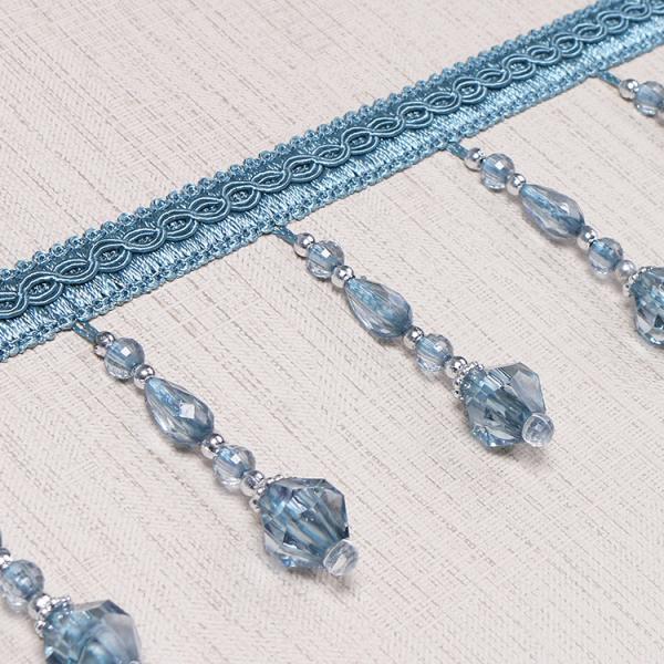 Handmade fashionable chain beads lace tassels fringes for curtain/sofa/pillow decoration