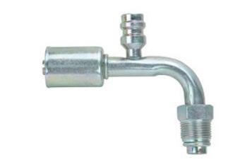 #6 #8 #10 #12 A/C Al joint with iron cap 90 Degree Female O-Ring fitting O-Ring Female Thread 90 degree Hose connector