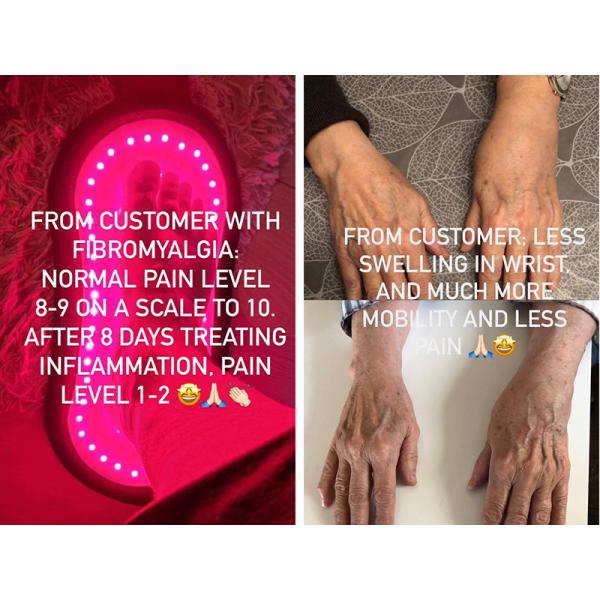 Heat Pad Pain Relief Arthritis Treatment Machine 660nm 850nm Infrared LED