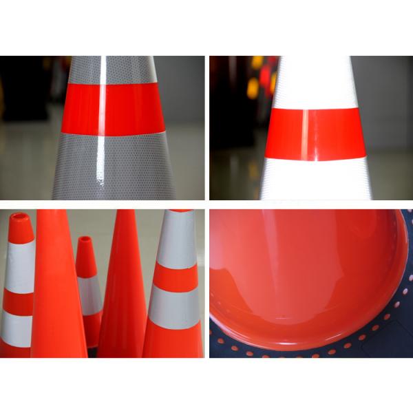 Rubber Reflective Road Cones High Visible Traffic Management Cones