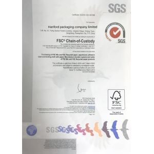 Hanford international packaging and design Co., Ltd Certifications