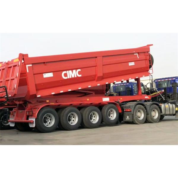 3/4 Axle Tri Axle 60/80 Ton End Dump Tipper Truck Tractor Trailer for Sale Price
