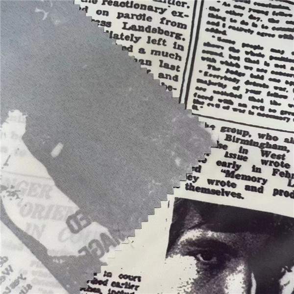 Water Resistant Material Screen Printed Fabric 30D 30D 50gsm 1.5m 59''