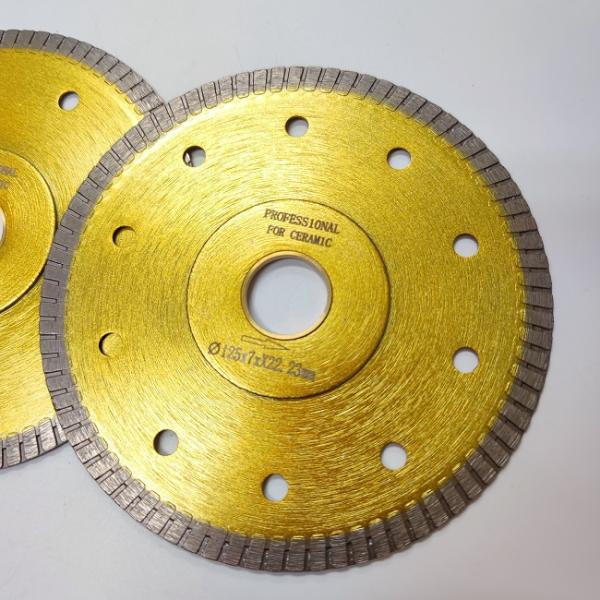 SGS 125mm Thin Sintered Dry Tile Saw Blade Turbo Diamond With Inner Hole