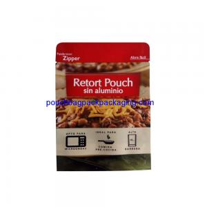 Cheap Aluminum stand up retort pouch for meat, retort stand up bags food grade wholesale