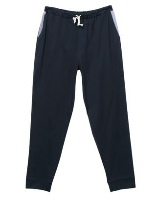 Quality Polyester 65% Cotton 30% Spandex 5% Plain Men 210gsm Navy Sport Pants for sale