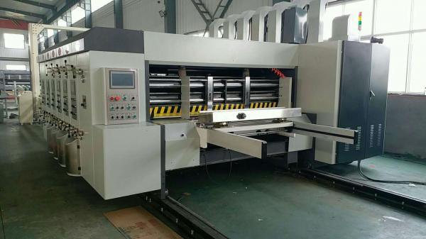 automatic printer slotter die cutter with stacker carton box making machine