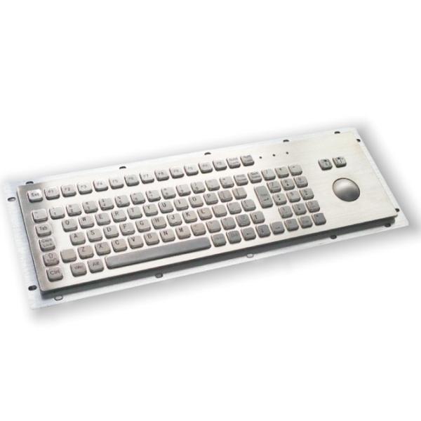 Waterproof Dustproof Industrial PC Keyboard IP65 / IK07 With Trackball Violence Resist