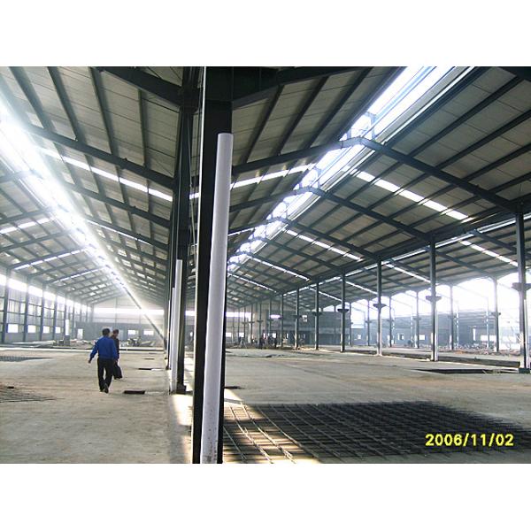 Agriculture Steel Warehouse Construction , Portal Industrial Steel Frame Buildings
