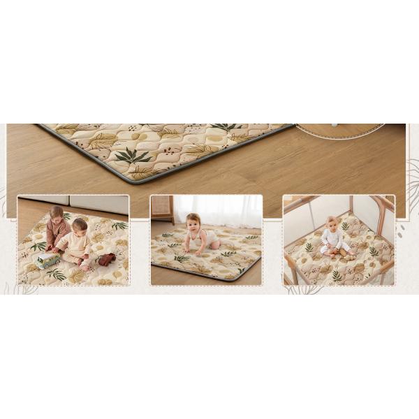 Non Slip Square Baby Play Mat Infant Play Blanket For Floor Thicken Cushioning