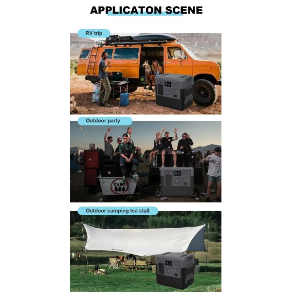 LiFePo4 Large Capacity Power Station 2580Wh For Super Hiking Camping