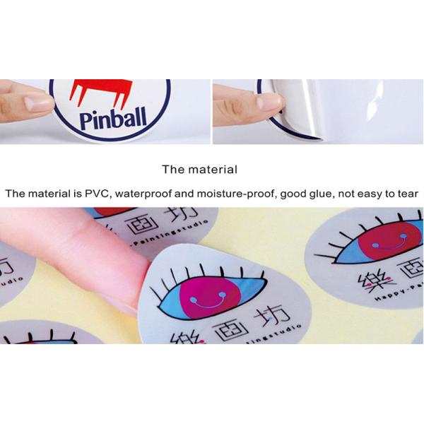 Eco Friendly Waterproof Qr Code Stickers , Custom Vinyl Self Adhesive Stickers