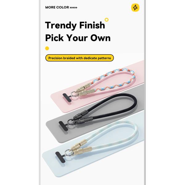 ESSAGER ES-X65 Series 60W Charging Lanyard Style USB C to USB C Cord with USB 2.0 Connector