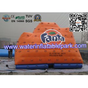 Cheap Outdoor Advertising Inflatable Water Park , Inflatable Water Climbing Iceberg wholesale
