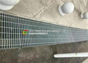 Cheap Anti Slip Outdoor Drain Grate Covers , Serrated Steel Trench Covers Grates wholesale