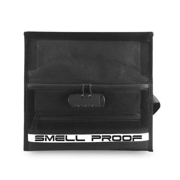 Large Discreet Carbon Smell Proof Bags Easily Concealed Grey Color Eco Friendly