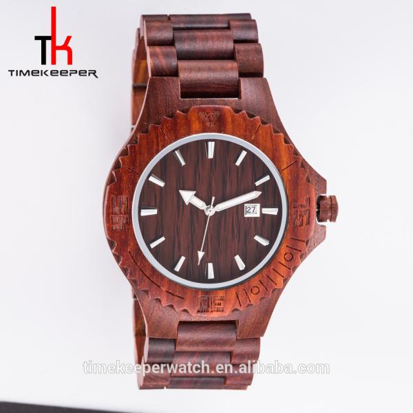 Hot Selling Fashion Leisure Men'S Women Watch Box Wood Custom Logo Quartz Luxury Wholesale Bamboo Wood Watch Dropshippin