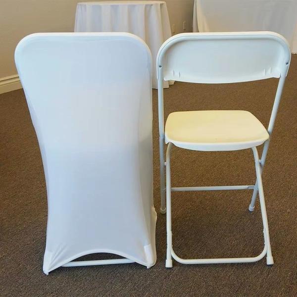 Solid Color Polyester Spandex Wedding Party Chair Covers (JRD903)