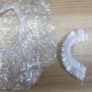 Cheap PE Plastic Transparent Disposable Head Cap Waterproof Salon Hair Dry Processing wholesale
