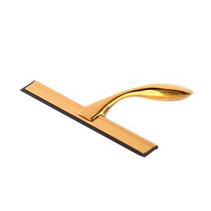 China Luxury Bathroom accessories Gold metal mini squeegee clean shower glass mirror small squeegee handle on sale