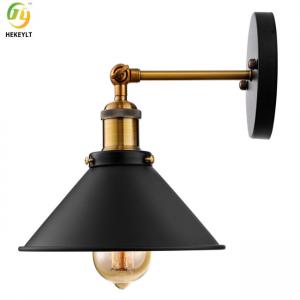 Cheap Unique Vintage Industrial E26 Iron Wall Lamp Swing Arm Indoor wholesale