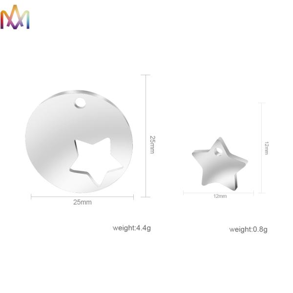 Waterproof SS304 Detachable Star Combination Pendant