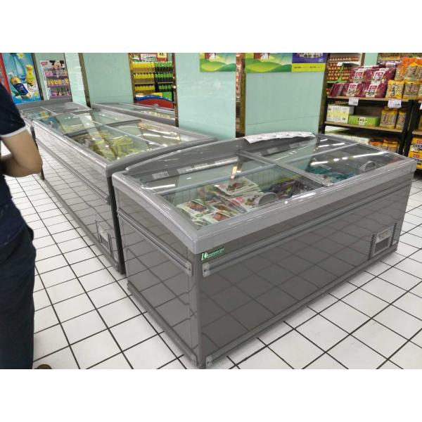 Ultra Freezer For Food Customized Island Chiller Professional Supermarket Equipment