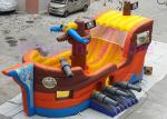 Colorful CE Inflatable Forest Shuttle Bus Dry Slide 0.55mm Plato PVC pirate ship